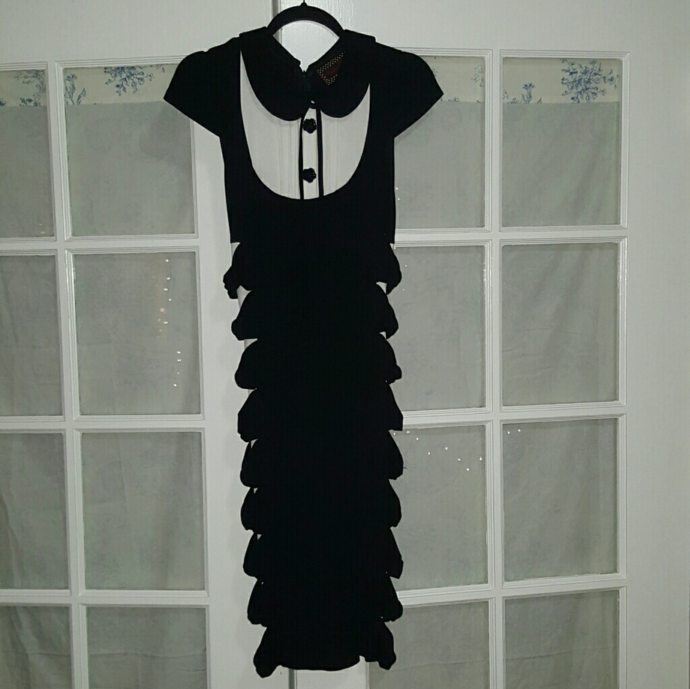 Voodoo vixen bow cut out wiggle dress